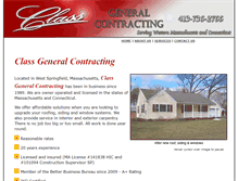 Tablet Screenshot of classgeneralcontracting.com